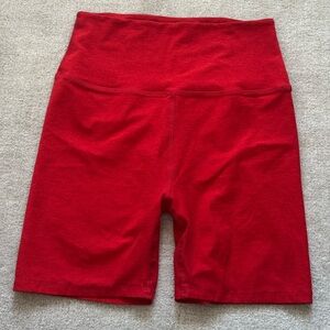 Beyond Yoga Spacedye Keep Pace 7” Shorts ✨ Red, Buttery Soft Biker Shorts | XL